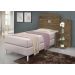 Cabeceira Para Cama Box Solteiro Moderna Marrom Com Mesa Lateral 3 Prateleiras Espaçosa Ao