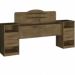 Cabeceira Queen Size Marrom Com Tomada Carrega Celular Abajur com Mesa Lateral com 2 Gavetas e Prateleiras Luxo - Ip