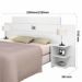 Cabeceira Queen Size de Madeira Com 2 Mesa Lateral com Prateleiras Cabeceira p/ Cama Base Box 1,58 Acp