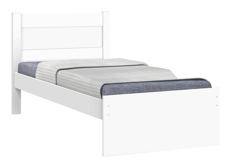 Cama Solteiro Prisma Branco - JeA Móveis