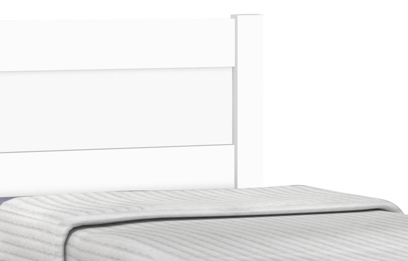 Cama Solteiro Prisma Branco - JeA Móveis