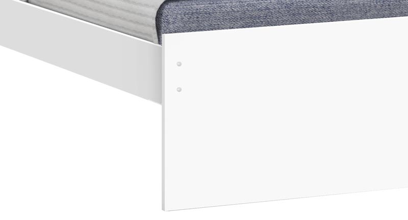 Cama Solteiro Prisma Branco - JeA Móveis