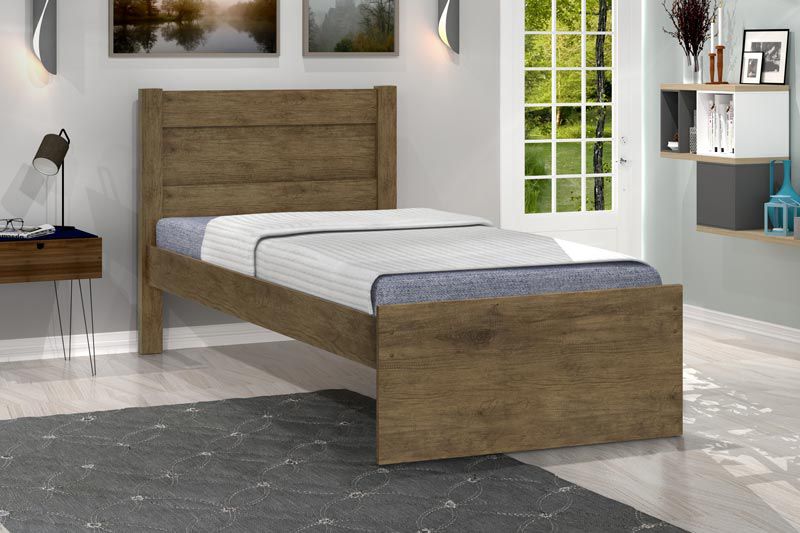 Cama Solteiro Prisma Jequitibá - JeA Móveis