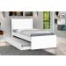 Cama Solteiro com Auxiliar Prisma Branco - JeA Móveis