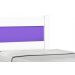 Cama Solteiro com Auxiliar Prisma Branco com Lilás - JeA Móveis