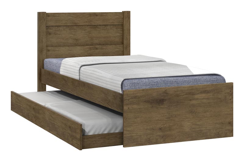 Cama Solteiro com Auxiliar Prisma Jequitibá - JeA Móveis