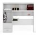Kit 2x1 Guarda Roupa Roupeiro De Casal Branco + Cabeceira com Baú Interno Luxo 2,05 x 2,00 Cc
