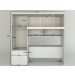 Kit 2x1 Guarda Roupa Roupeiro De Casal Branco + Cabeceira com Baú Interno Luxo 2,05 x 2,00 Cc