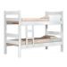 Kit Beliche De Solteiro Branca com Escada Madeira Reforçada 100% Mdf + 1 Colchão de Espuma D28 Solteiro