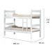 Kit Beliche De Solteiro Branca com Escada Madeira Reforçada 100% Mdf + 1 Colchão de Espuma D28 Solteiro