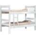 Kit Beliche De Solteiro Branca com Escada Madeira Reforçada 100% Mdf + 2 Colchão de Espuma D28 Solteiro