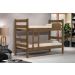 Kit Beliche De Solteiro Marrom com Escada Madeira Reforçada 100% Mdf + 2 Colchão de Espuma D28 Solteiro
