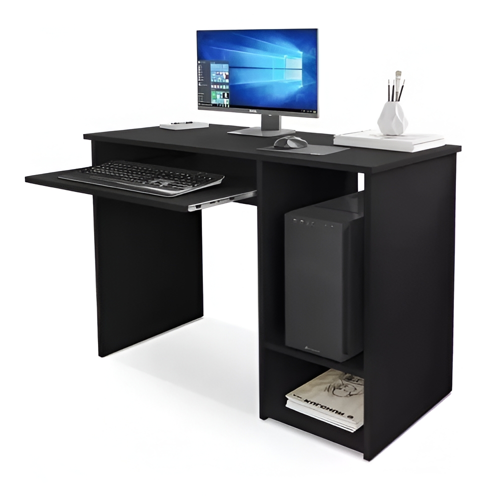 Mesa Escrivaninha Preta Para Notebook Pc Gamer Suporte Teclado Ig