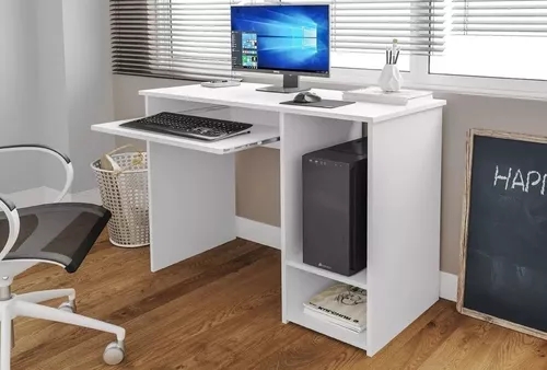 Mesa Escrivaninha para Notebook Computador Com Espaço Cpu Suporte Para Teclado Ig