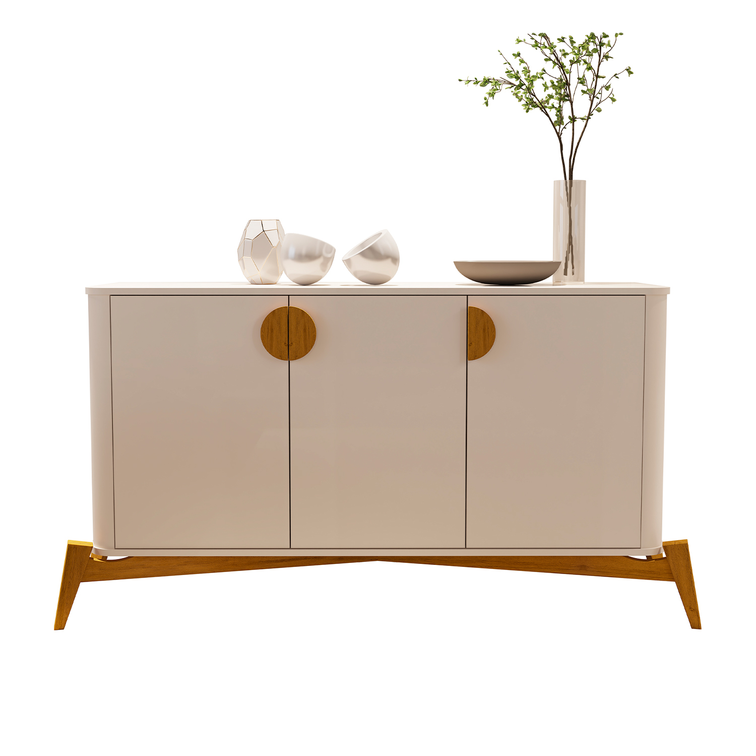 Buffet Aparador Buriti Off White - Moveis JB