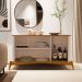 Buffet Aparador Buriti Off White com Nature - Moveis JB