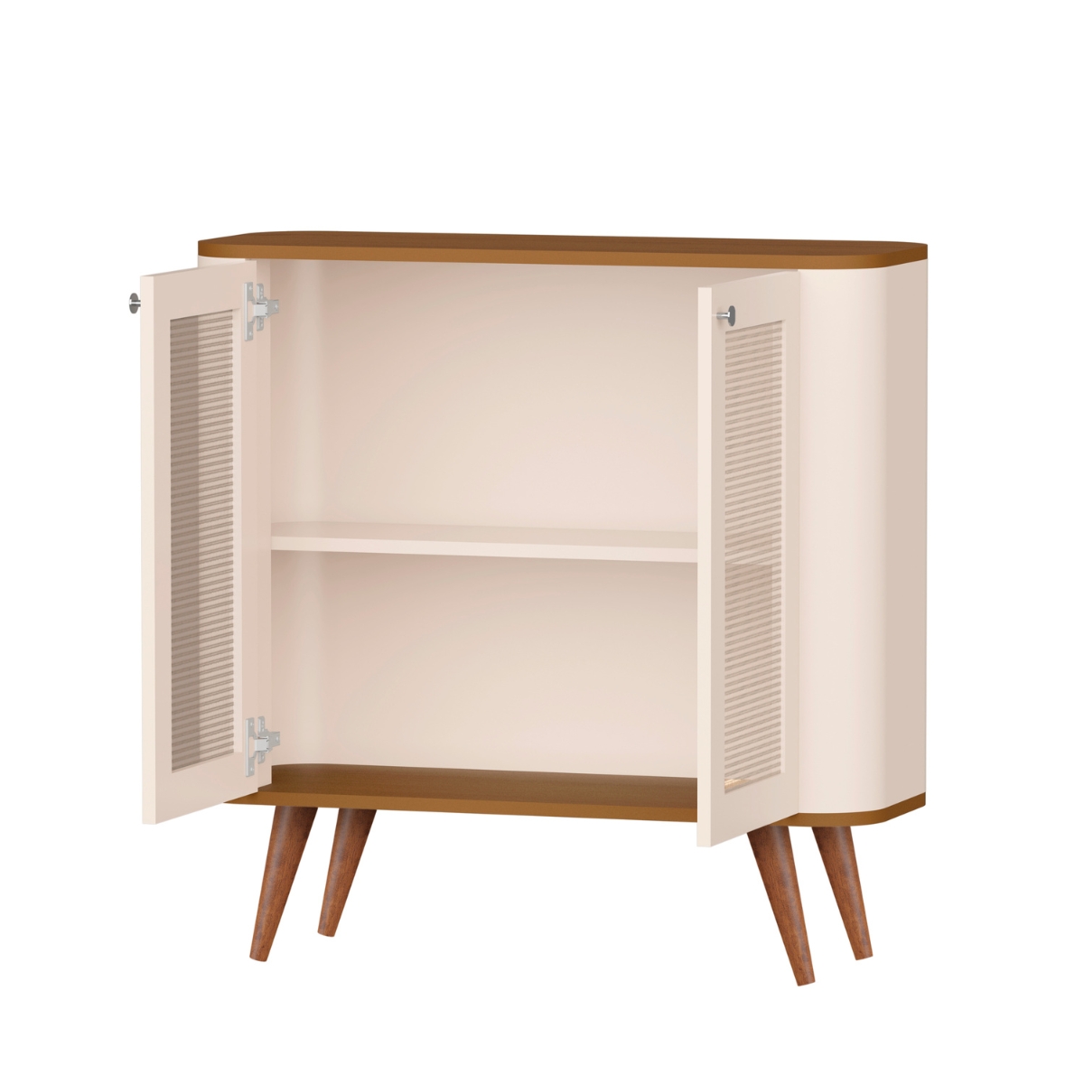 Buffet com 2 Portas e 1 Prateleira Madrid Pérola Nature