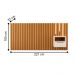 Cabeceira de Casal com Mesa e Kit Led Quioto Nature Pérola