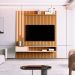 Home Ripado com Rack Suspenso e Led Saikai Nature Pérola