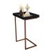 Mesa Lateral Apoio Para Sofá Com Espelho JB 4774 - Preto com Bronze - Lojas RPM