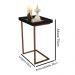 Mesa Lateral Apoio Para Sofá Com Espelho JB 4774 - Preto com Bronze - Lojas RPM