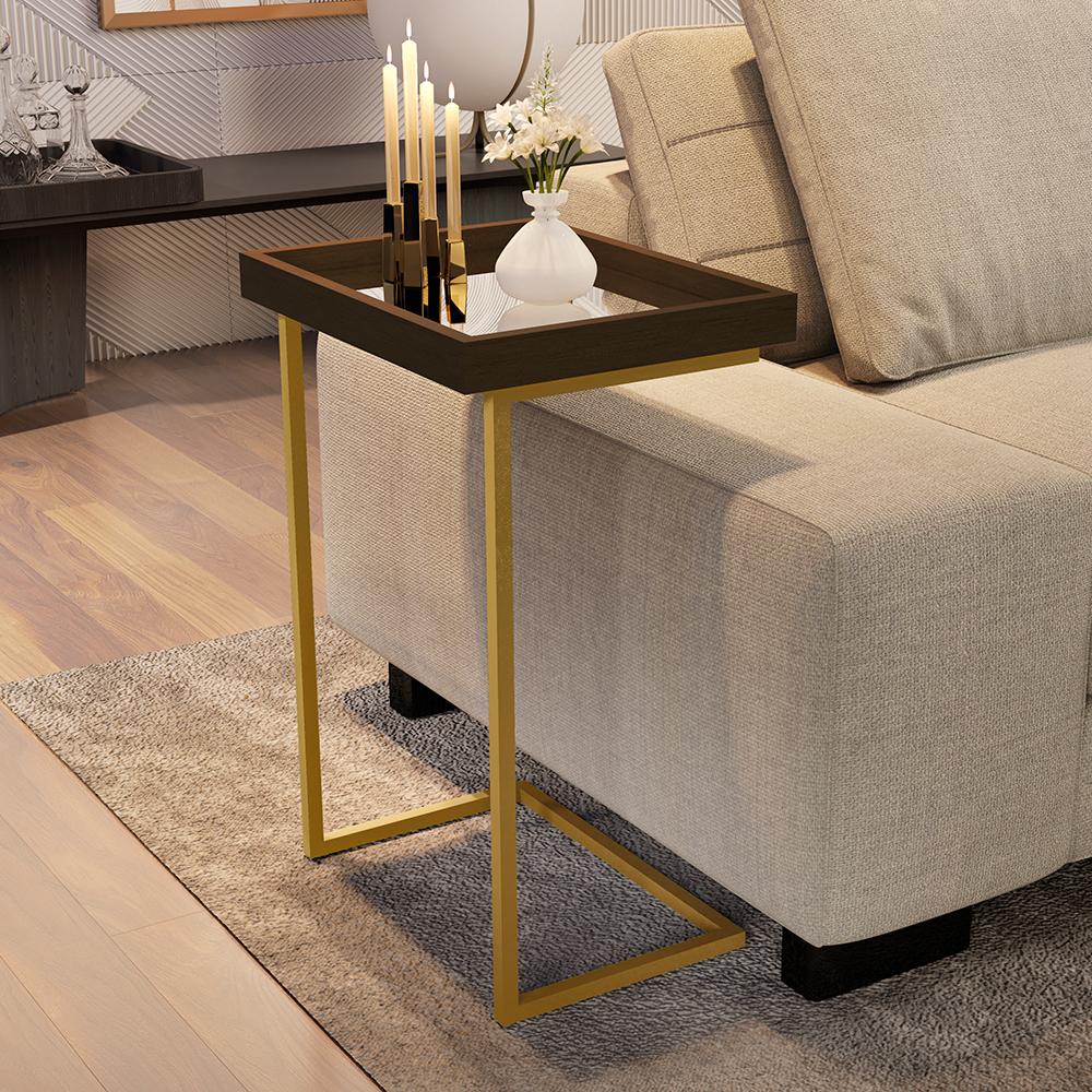 Mesa de Apoio Reggio Canela Pe Dourado