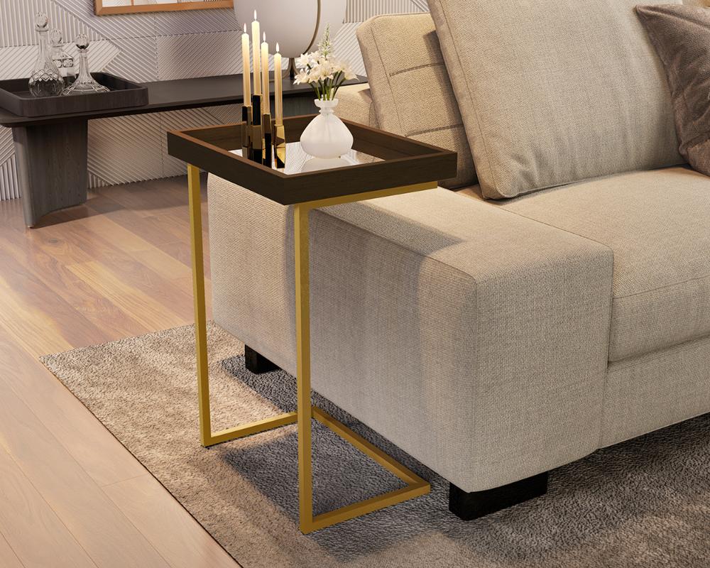 Mesa de Apoio Reggio Canela Pe Dourado