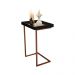 Mesa de Apoio Reggio Preto Pe Bronze