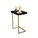 Mesa de Apoio Reggio Preto Pe Dourado