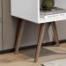 Mesa de Cabeceira Com Prateleira JB 1515 - Branco - Lojas RPM 