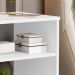 Mesa de Cabeceira Com Prateleira JB 1515 - Branco - Lojas RPM 
