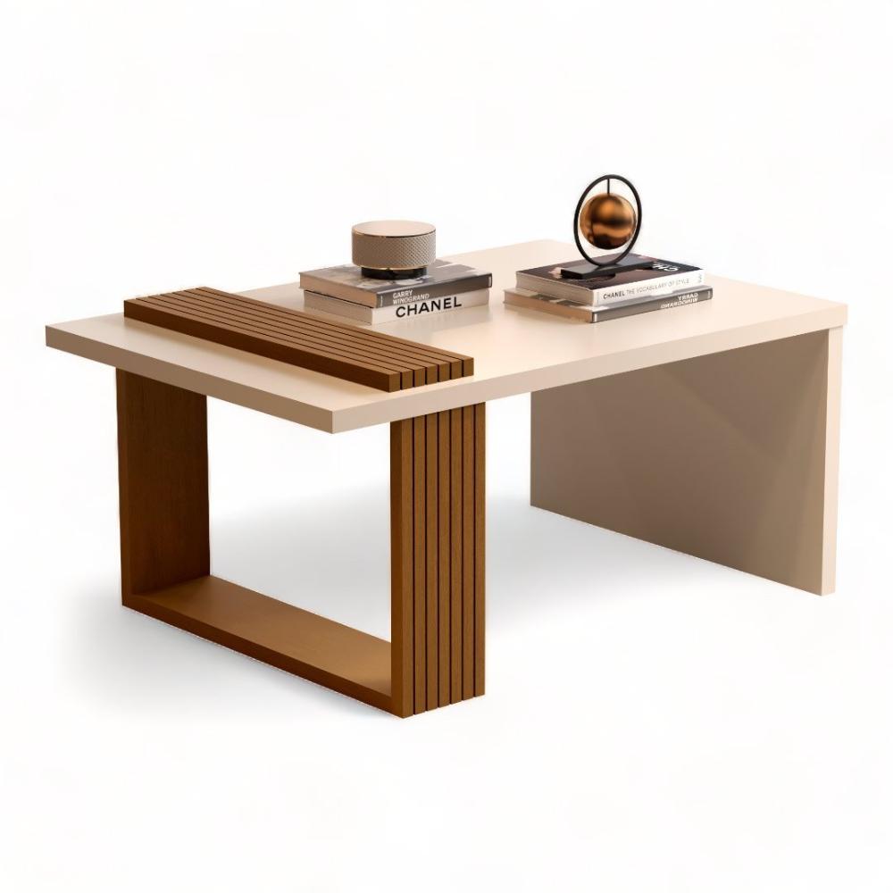 Mesa de Centro JB 8020 Pérola e Nature JB Móveis