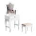 Penteadeira Com Banqueta Laila Luxo Infantil Branco