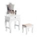 Penteadeira Infantil Laila Premium Com Banqueta Branco