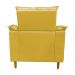 Poltrona de Amamentação + Puff Luana Pés Madeira Suede Amarelo
