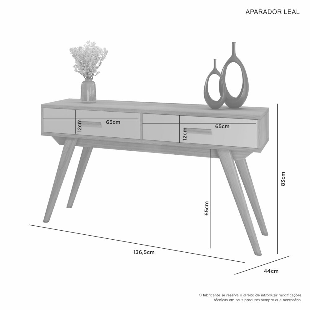 Aparador Buffet Leal JCM Movelaria Noronha/Off White