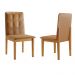 Conjunto 2 Cadeiras Ágata JCM Cinamomo Couro Caramelo