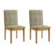Conjunto 2 Cadeiras Ágata JCM Movelaria  Cinamomo Linho Bege