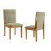Conjunto 2 Cadeiras Ágata JCM Movelaria  Cinamomo Linho Bege