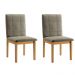Conjunto 2 Cadeiras Ágata JCM Movelaria  Cinamomo Linho Cappuccino