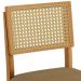 Conjunto 2 Cadeiras Jade 03 com Rattan Linho Marrom Pés em Madeira JCM