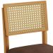Conjunto 2 Cadeiras Jade 03 com Rattan Verona Chocolate Pés em Madeira JCM