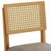 Conjunto 2 Cadeiras Jade 03 com Rattan Verona Grafite Pés em Madeira JCM