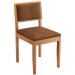 Conjunto 2 Cadeiras Jade 04 Verona Marrom Pés em Madeira JCM