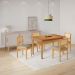 Conjunto Mesa de Jantar Alegra Laminado 1,20M com 4 Cadeiras Jade 03 Linho Cinza
