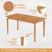 Conjunto Mesa de Jantar Alegra Laminado 1,60M com 6 Cadeiras Jade 03 Linho Cinza