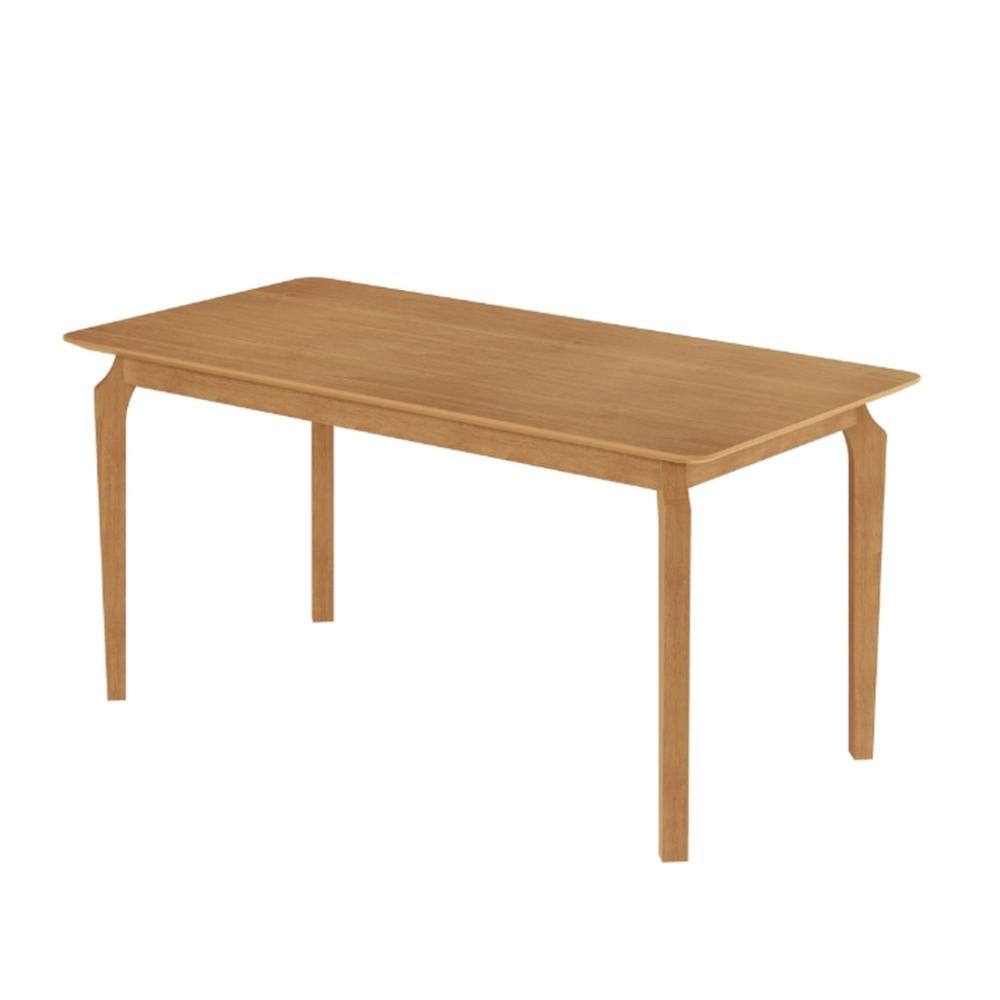 Conjunto Mesa de Jantar Alegra Laminado 1,60M com 6 Cadeiras Jade 03 Linho Cinza