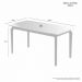 Conjunto Mesa de Jantar Alegra Laminado 1,80M com 6 Cadeiras Jade 03 Linho Cinza