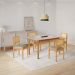 Conjunto Mesa de Jantar Alegra Off White 1,20M com 4 Cadeiras Jade 03 Linho Cinza