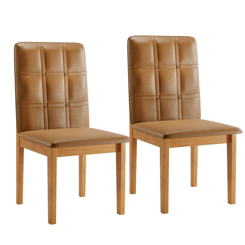 Conjunto Mesa de Jantar Elegance Cinamomo 1,80 M com 6 Cadeiras Ágata